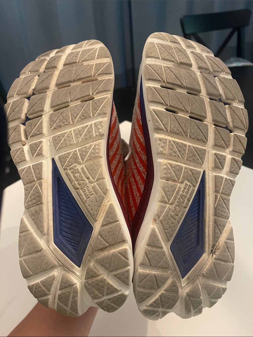 Hoka Mach 5 Running Sneakers with Teal & Orange Accents. 7d wide - Picture 8 of 12